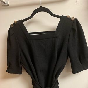 Square Neck Black Anthropologie Shirt